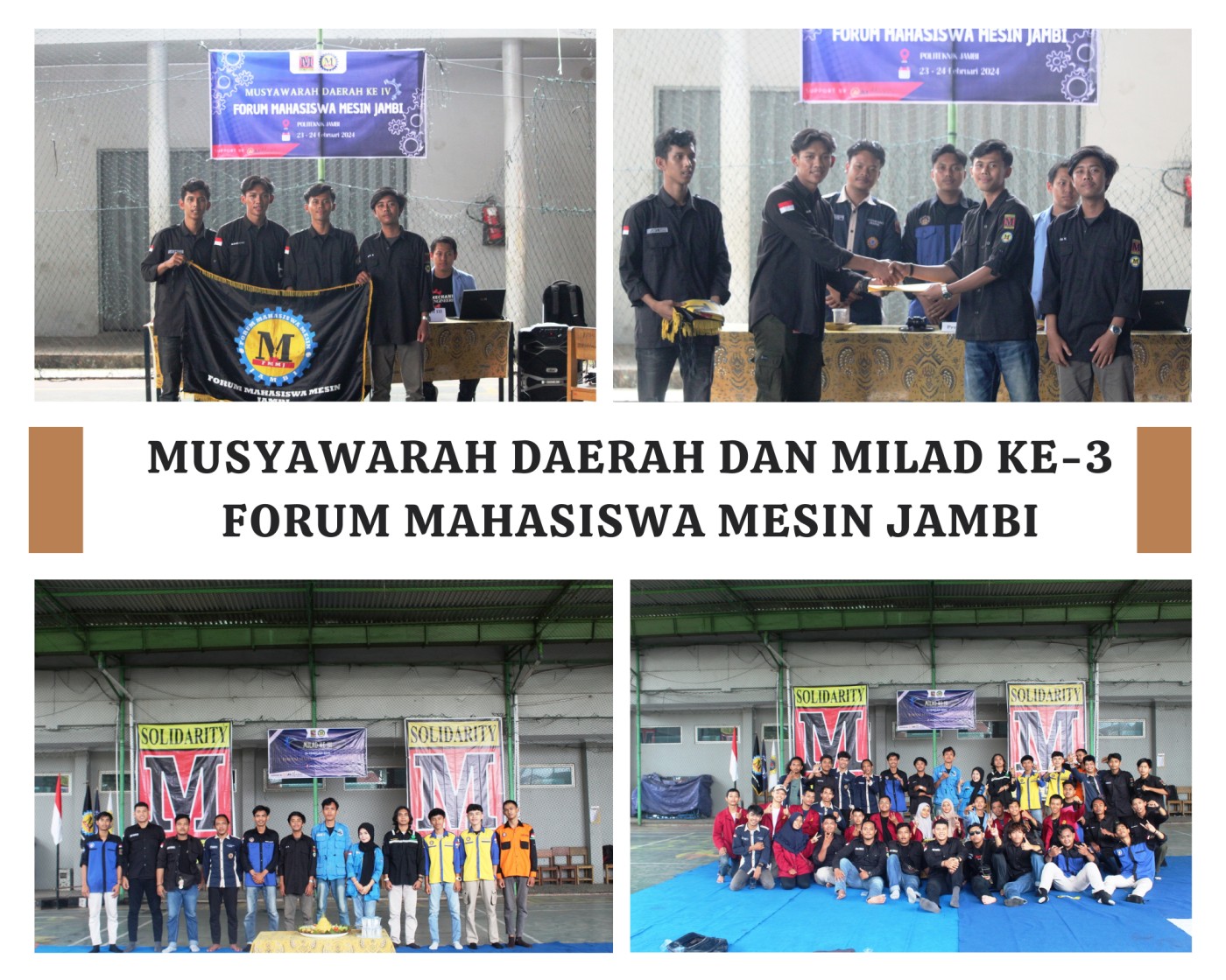 Himpunan Mahasiswa Mesin Politeknik Jambi terpilih sebagai Koordinator Daerah Forum Mahasiswa Mesin Jambi Periode 2024/2025