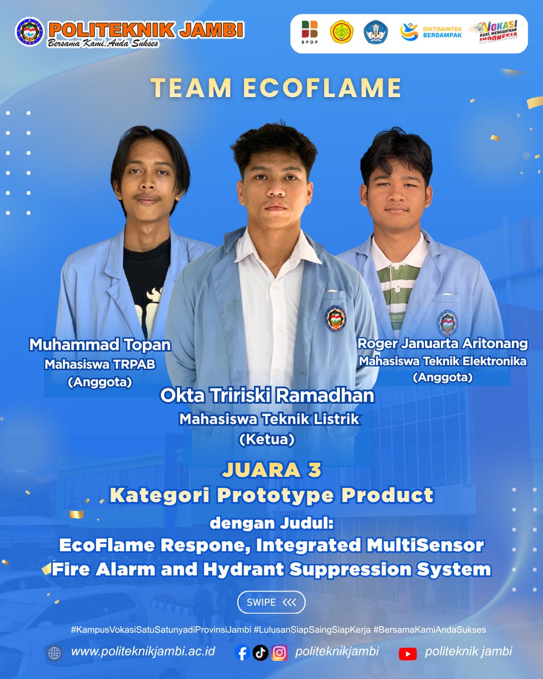 Juara 3 Kategori Prototype Product